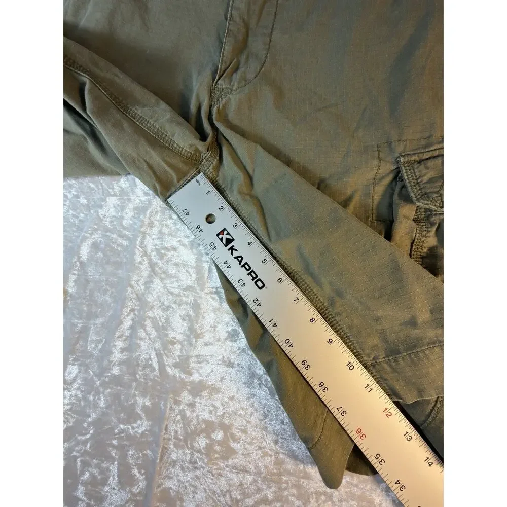 Polo Jeans Ralph Lauren Cargo Shorts Men 40 Olive Military‎ Utility Ripstop